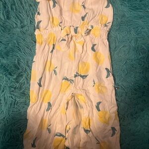 Jessica Simpson Yellow and White Bodysuit with Vibrant Design